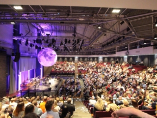Crowd in central hall